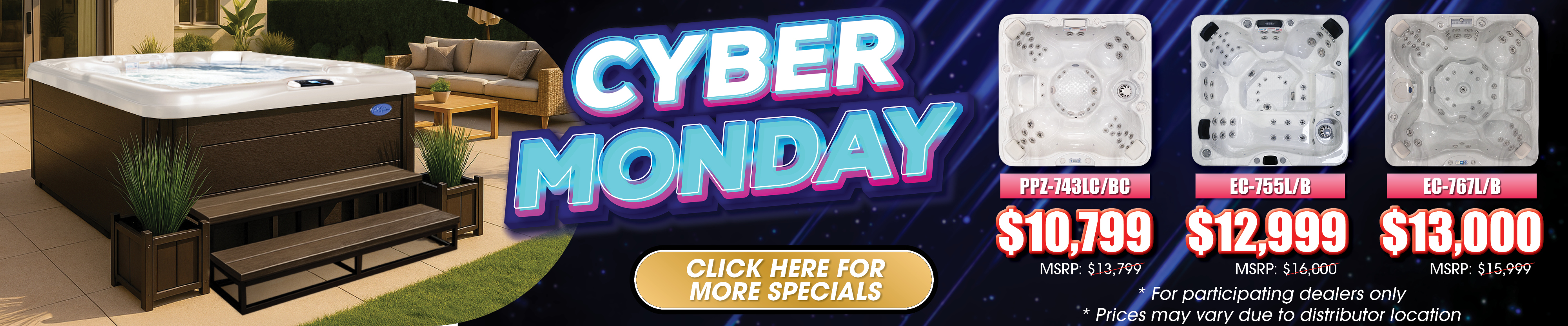 Calspas hot tub being used in a family setting - Mifflin Ville