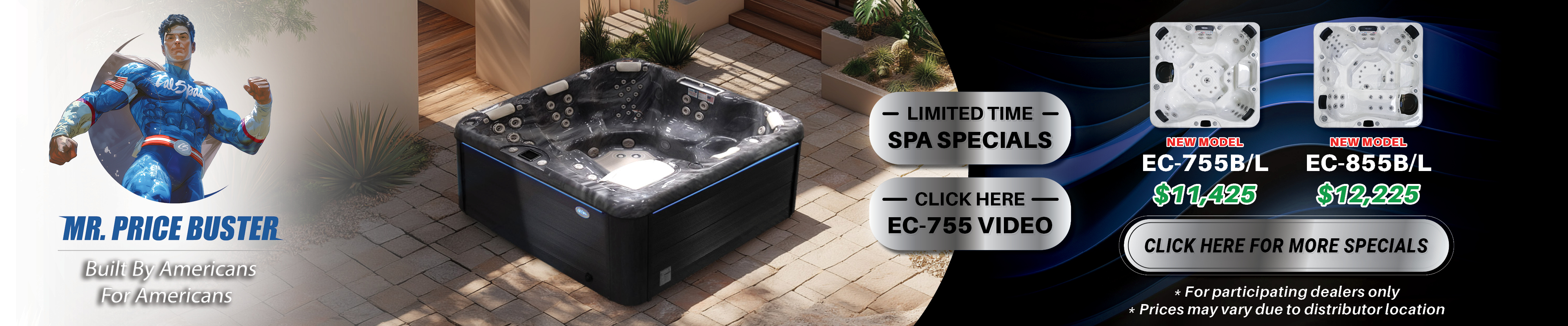 Calspas hot tub being used in a family setting - Mifflin Ville